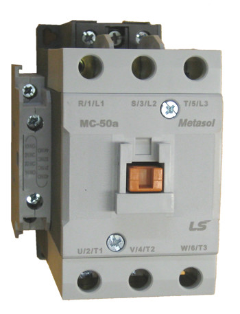 LS Electric MC-50A Metasol 50A 3-pole contactor front view