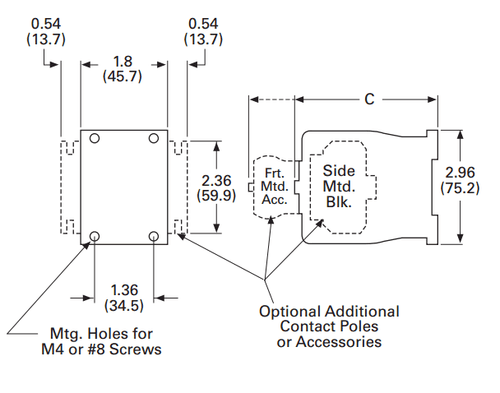 Eaton D15CR31 dimensions