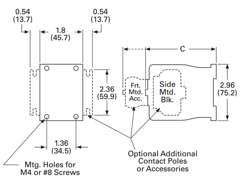 Eaton D15CR31JB dimensions