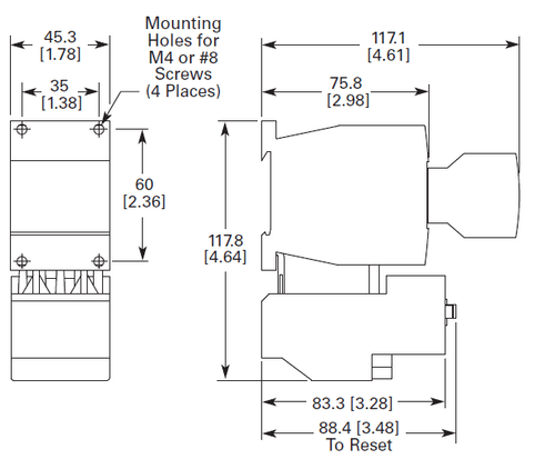 Eaton XTAE007B01 dimensions