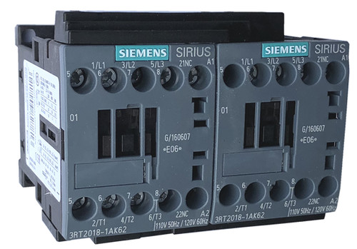 Siemens 16 AMP Reversing Contactor 3RA2318-8XB30-1AB0, 24V