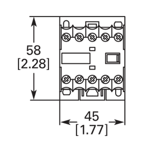 Eaton XTMC9A01G front dimensions