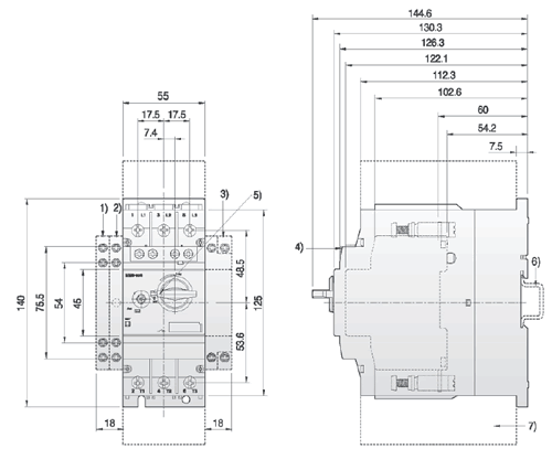 Benshaw RMSP-100H-17A dimensions