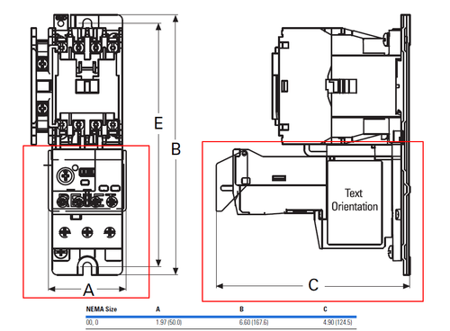 Eaton C440A1A005SF00 dimensions