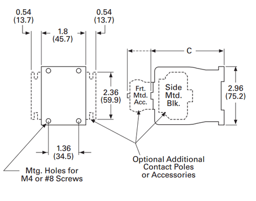 Eaton D15CR31DB dimensions
