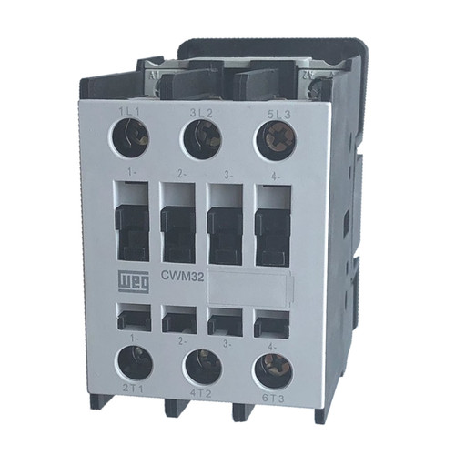 WEG CWM32 IEC 32A 3-pole contactor front view