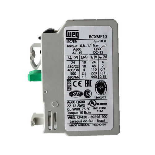 WEG BCXMF10 auxiliary WEG BCXMF10 auxiliary