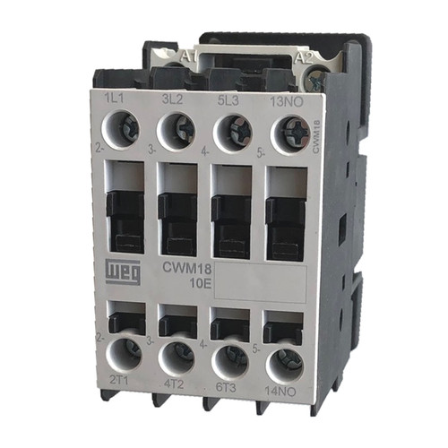 WEG CWM18 IEC 18A 3-pole contactor front view