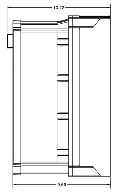 Benshaw RSI-015-SW-24 Side Dimensions