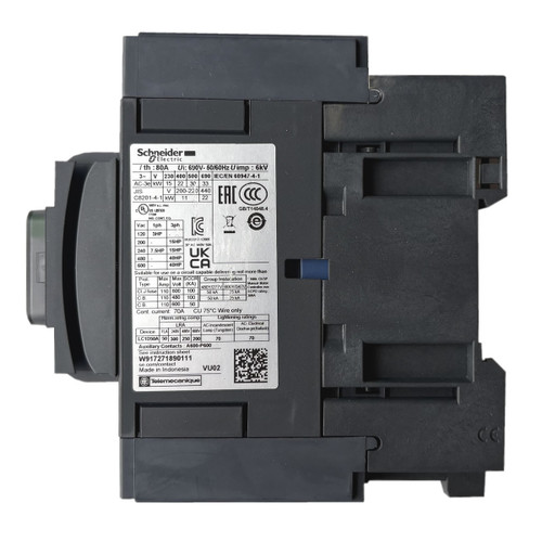 Schneider Electric LC1D50AU7 side label