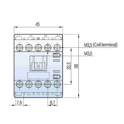 Metasol GMD-16M front dimensions