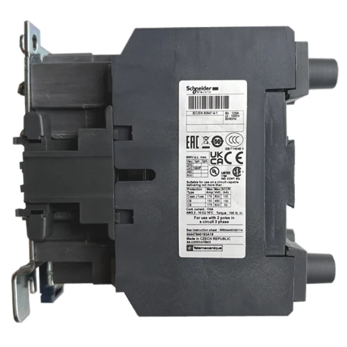 LC1D80008P7 side label showing coil voltage and ratings