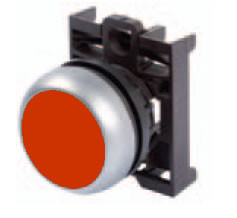 Bouton Objectif Plat Rouge 22mm Avec Symbole STOP - Eaton 218194 /T2UK, Origine Allemagne