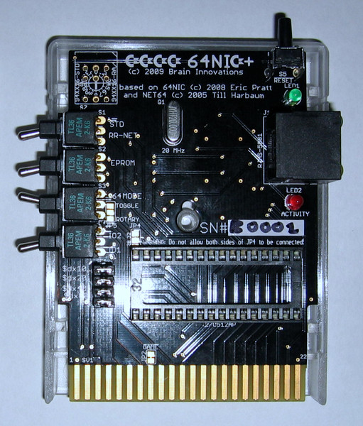 64NIC+ with top case removed