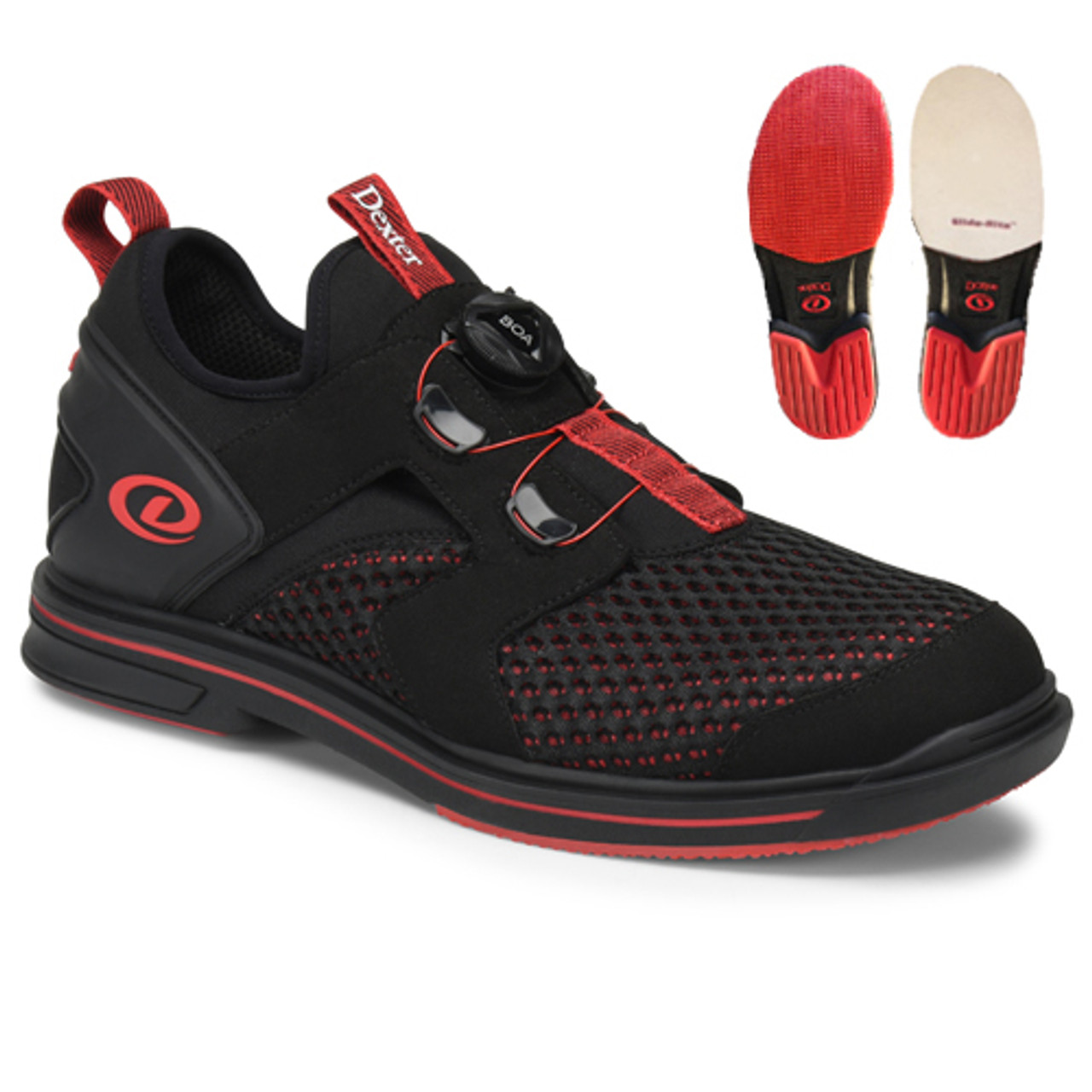 Dexter Mens DexLite Pro BOA Black / Red The Bowler Depot