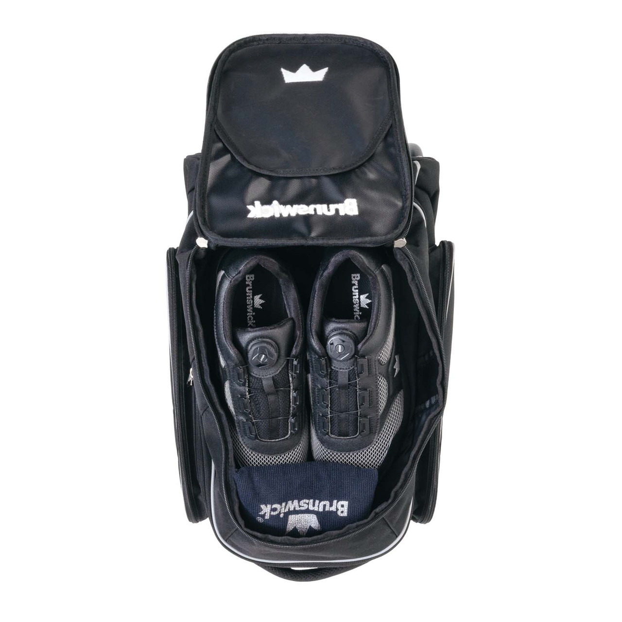 Brunswick Blitz Double Roller Black Bowling Bag