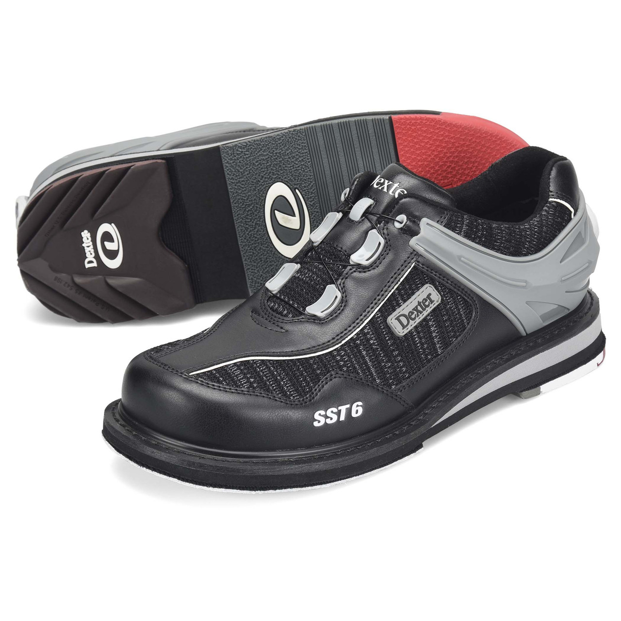 Dexter Mens SST6 Hybrid BOA Black Knit | The Bowler Depot