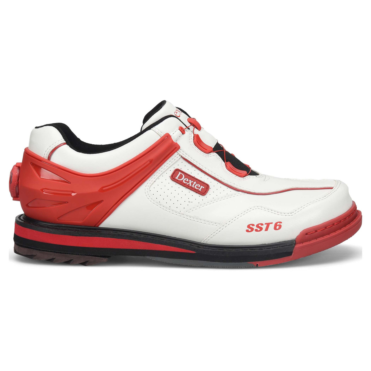 Dexter Mens SST6 Hybrid BOA White / Red | The Bowler Depot