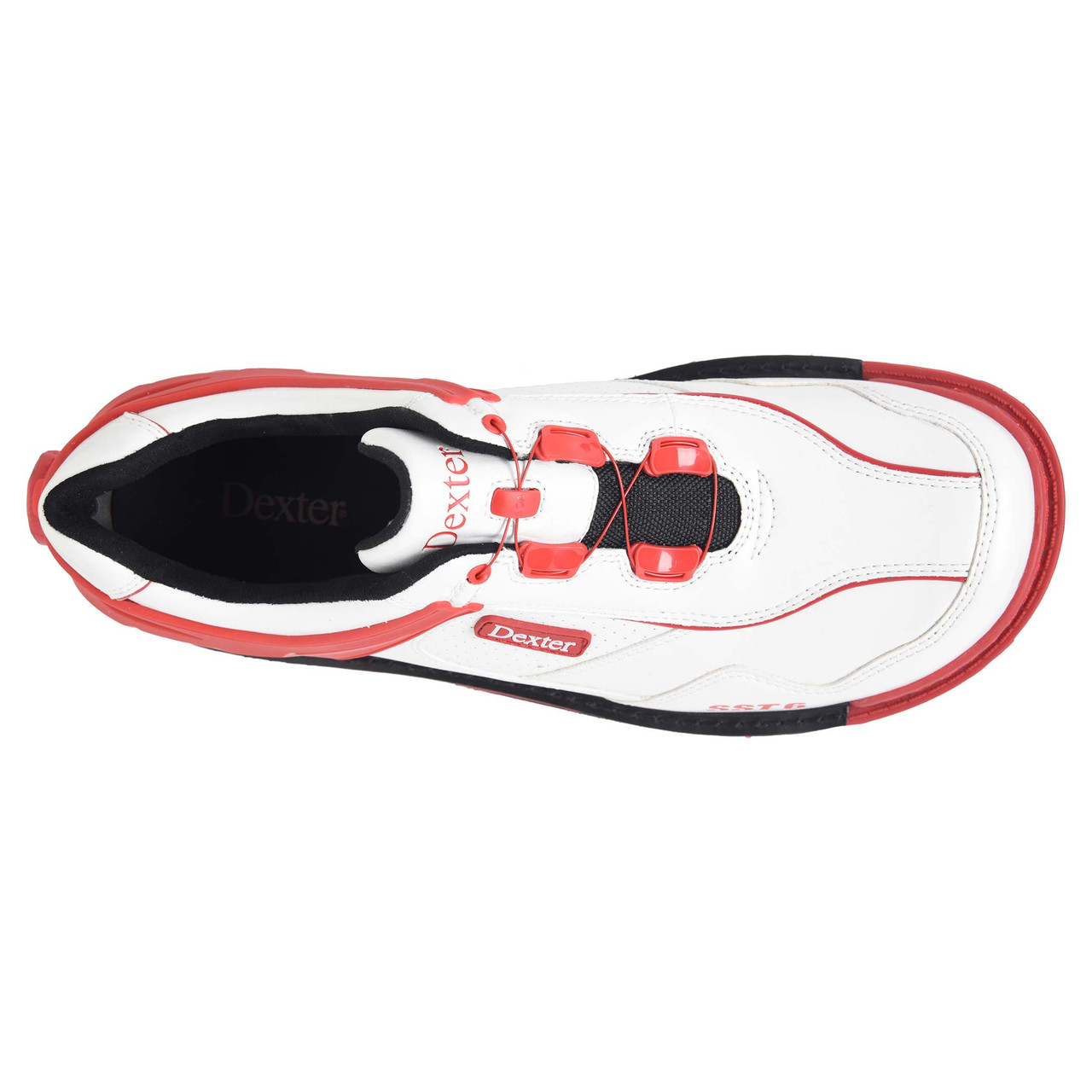 Dexter Mens SST6 Hybrid BOA White / Red | The Bowler Depot