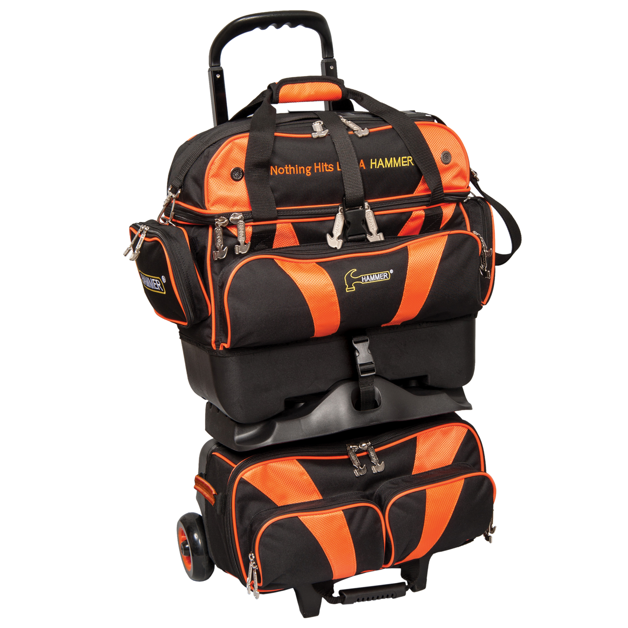 HAMMER スポーツリュック ブラック/オレンジ Hammer Premium 4 Ball Roller Black / Orange