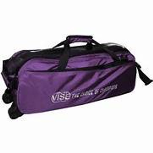 VISE 3 Ball Clear Top Roller Tote Purple