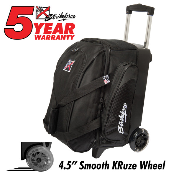 KR Strikeforce Cruiser Smooth Double Roller Bag Black