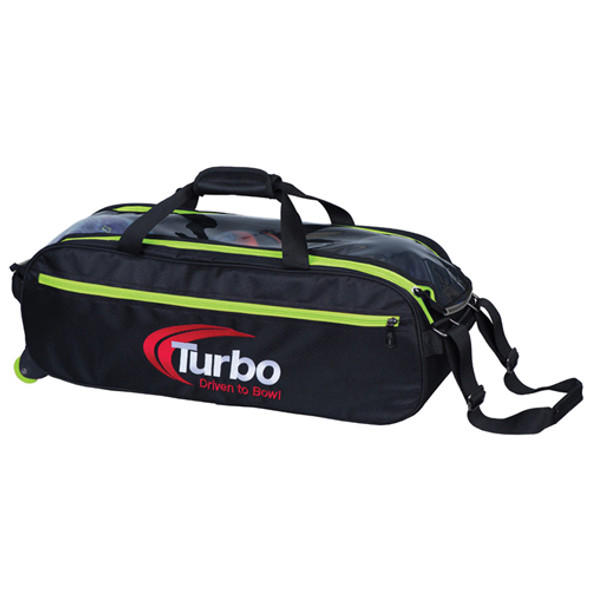 urbo Pursuit Slim Triple Tote Black / Lime