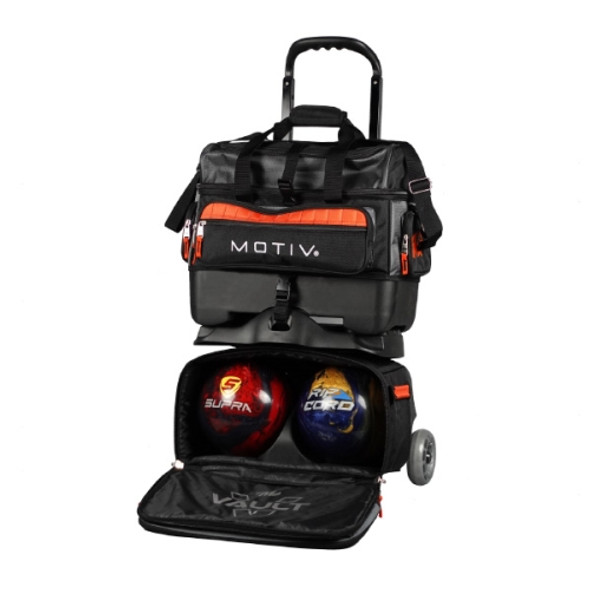 Genesis Sport Modular Triple Roller Orange Bowling Bag | Bowling.Com