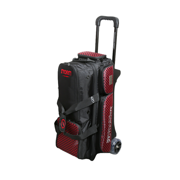 Storm 3 Ball Tournament Travel Roller/Tote Red