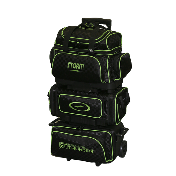 Storm Rolling Thunder 6 Ball Roller Checkered Black / Lime - Storm $ 399.95