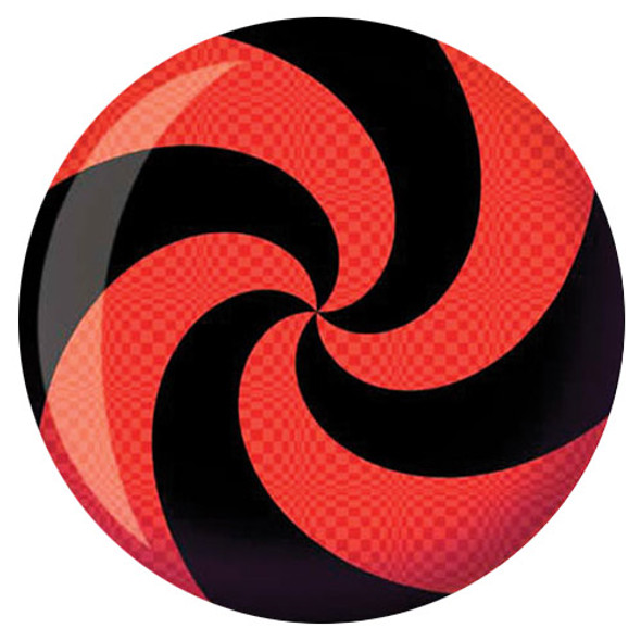 Spiral Red/Black Viz-a-Ball
