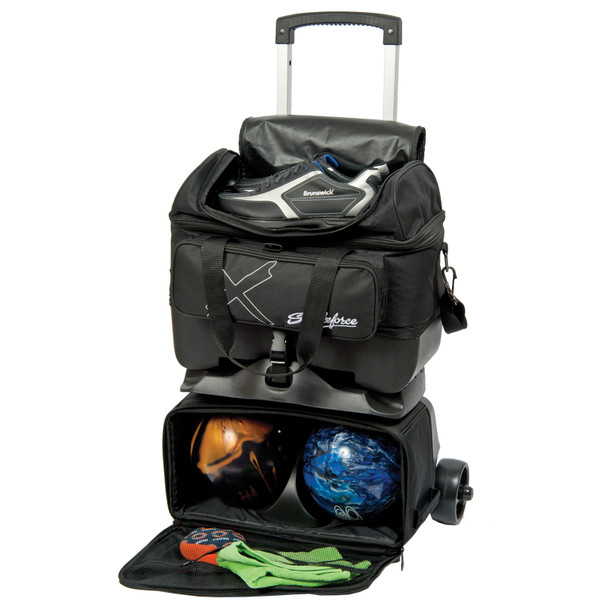 KR Strikeforce Hybrid X 4-Ball Roller Bag Black