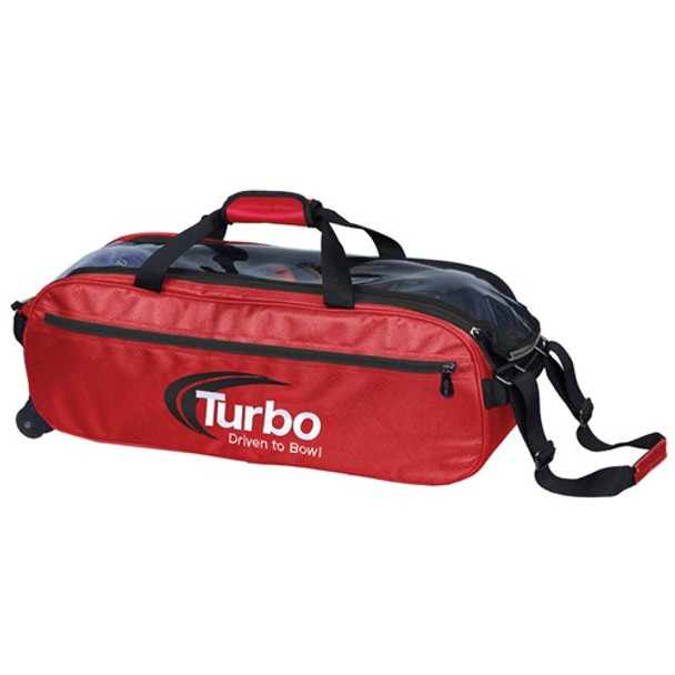 Turbo Pursuit Slim Triple Tote Red / Black