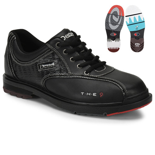 Dexter Mens THE 9 Black / Crocodile | The Bowler Depot