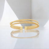  ALICIA Wire Bangle - yellow gold vermeil 