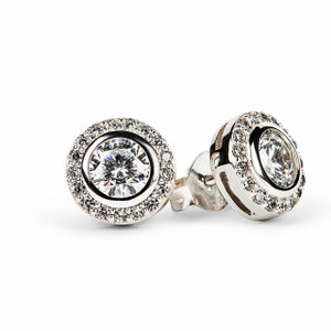LILY White Sapphire Stud Earrings LILY White Sapphire Stud Earrings