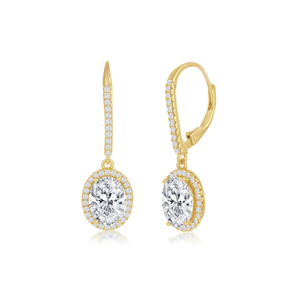 IRIS Halo Dangle Earrings yellow gold vermeil IRIS Halo Dangle Earrings yellow gold vermeil
