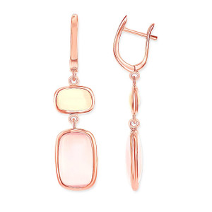 CHAMPAGNE Dangle Earrings rose gold vermeil CHAMPAGNE Dangle Earrings rose gold vermeil
