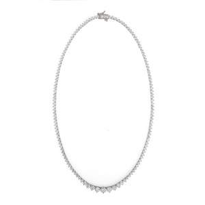  MOONLIGHT Prong Necklace Cubic Zirconia 