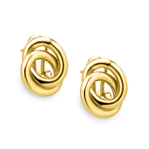 Giro stud earrings 18k gold vermeil Giro stud earrings 18k gold vermeil