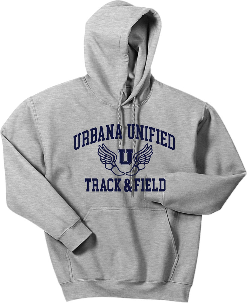 UHS Urbana Hawks UNIFIED TRACK Cotton Hoodie Sweatshirt Many Colors Available SZ S-3XL  SPORTS GREY