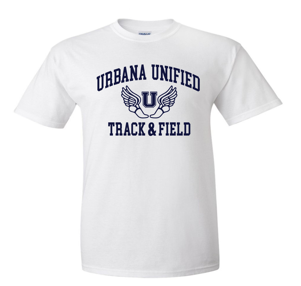 UHS Urbana Hawks UNIFIED TRACK T-shirt Cotton Many Colors Available Sz S-3XL  WHITE