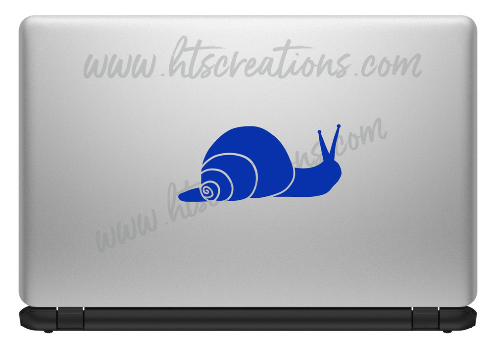 Snail Sea Life Shelled Coiled Nautical Ocean Vinyl Decal Laptop Car Door Mirror Truck Boat Surfboard ROYAL