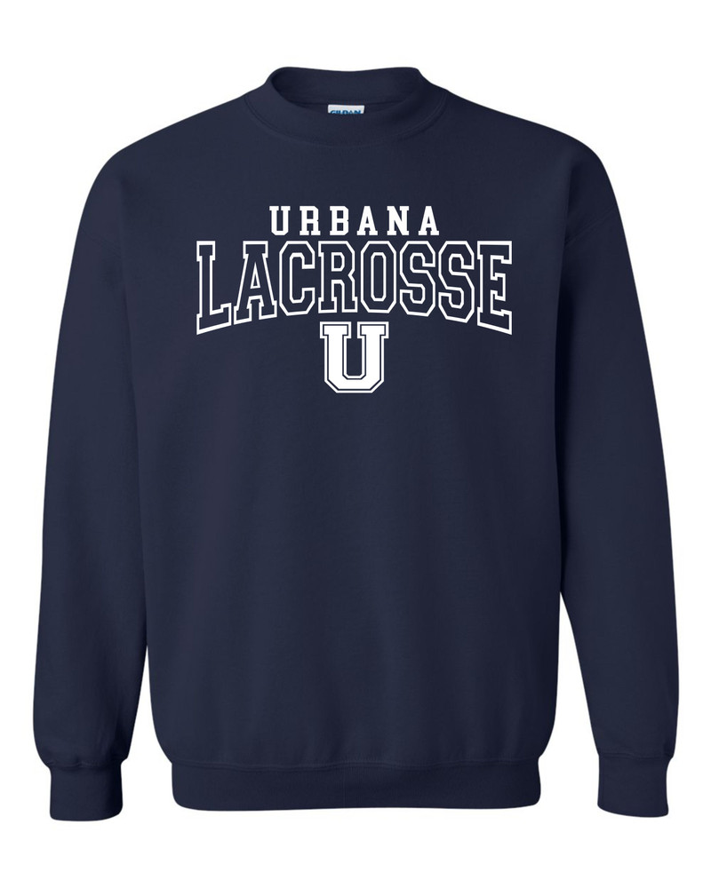 Urbana Hawks LACROSSE Cotton Crewneck Sweatshirt  Many Colors Available Size S-5XL NAVY