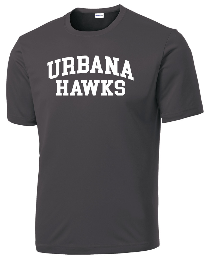 Urbana Hawks TENNIS T-shirt Performance Posi Charge Competitor Many Colors Available SZ XS-4XL IRON GREY