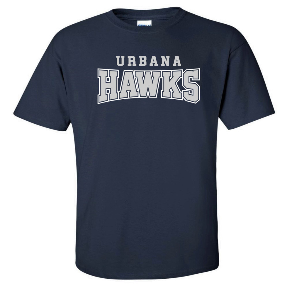 UHS Urbana Hawks BOOSTERS T-shirt Cotton SZ S-3XL  NAVY