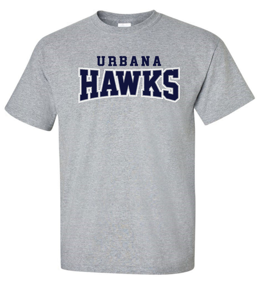 UHS Urbana Hawks BOOSTERS T-shirt Cotton SZ S-3XL  SPORT GREY