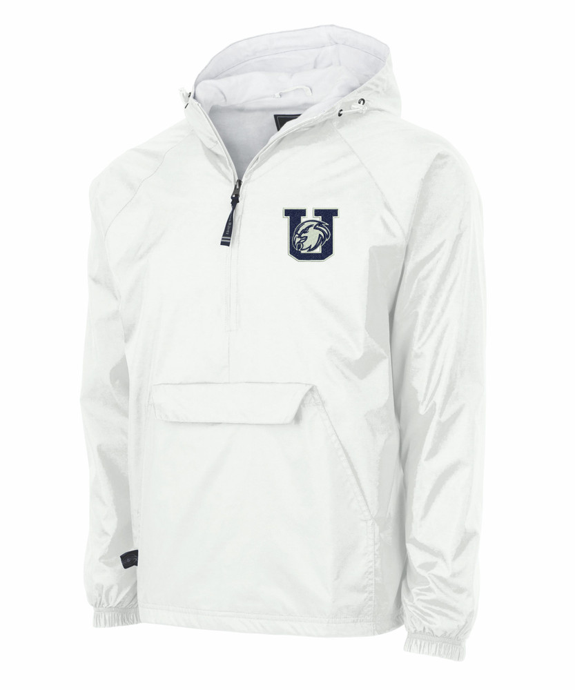 UHS Urbana Hawks Half Zip Pullover Nylon Jacket Charles River Personalization Available WHITE