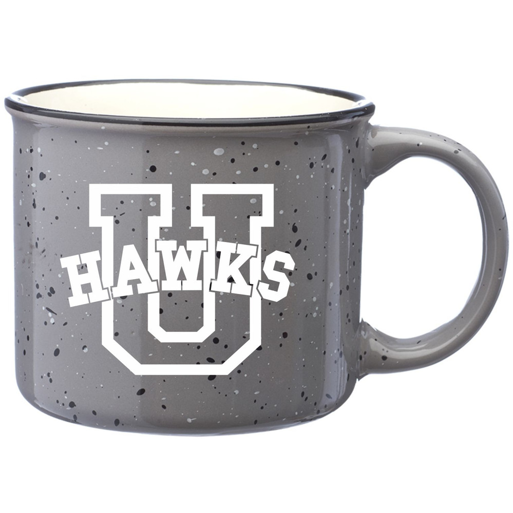 Urbana Hawks U Varsity Grey Ceramic Speckled Coffee Mug 13 oz *LIMITED QUANTITIES*
