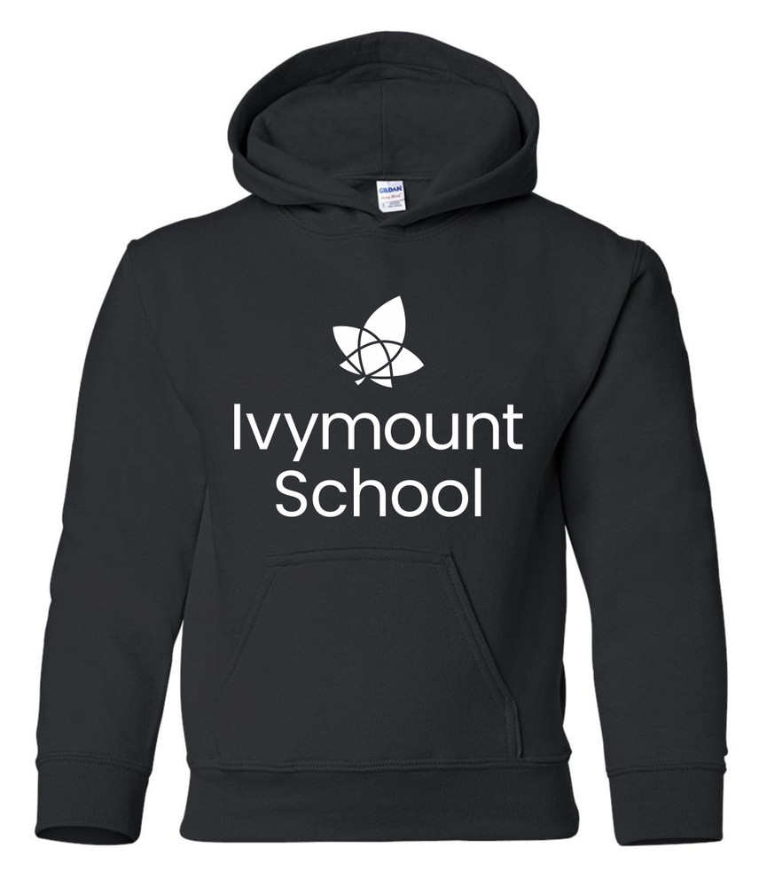 IVYMOUNT SCHOOL Cotton Hoodie Sweatshirt Many Colors Available YOUTH SZ S-XL   BLACK